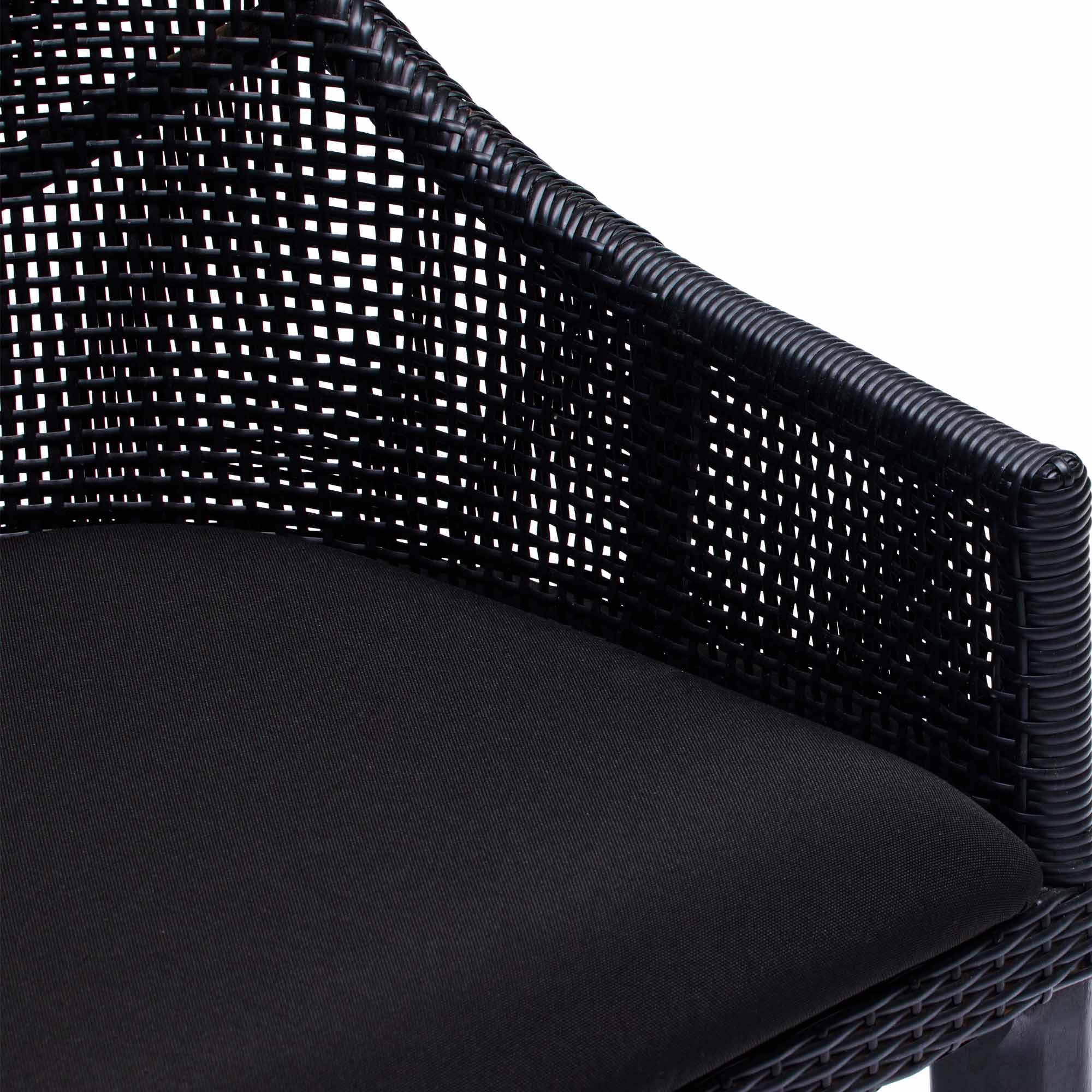 Remi Outdoor Dining Chair Ebony