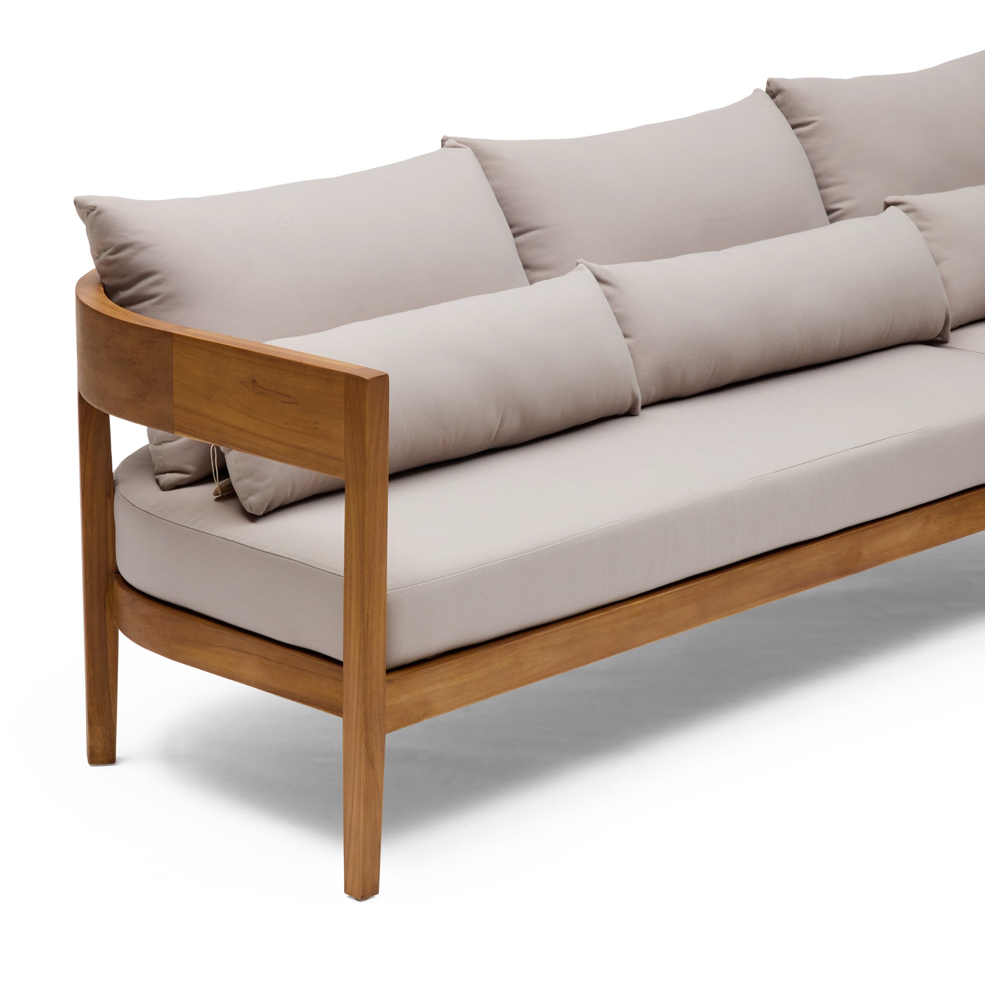 Avoca Outdoor Sofa Natural & Stone Right Chaise