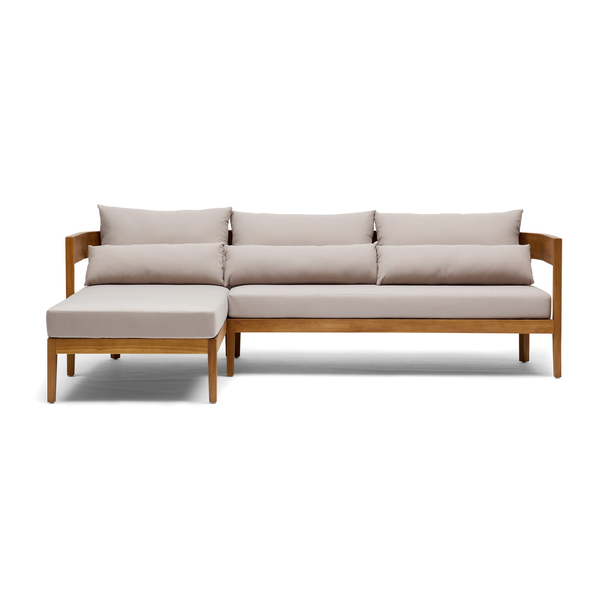 Avoca Outdoor Sofa Natural & Stone Left Chaise