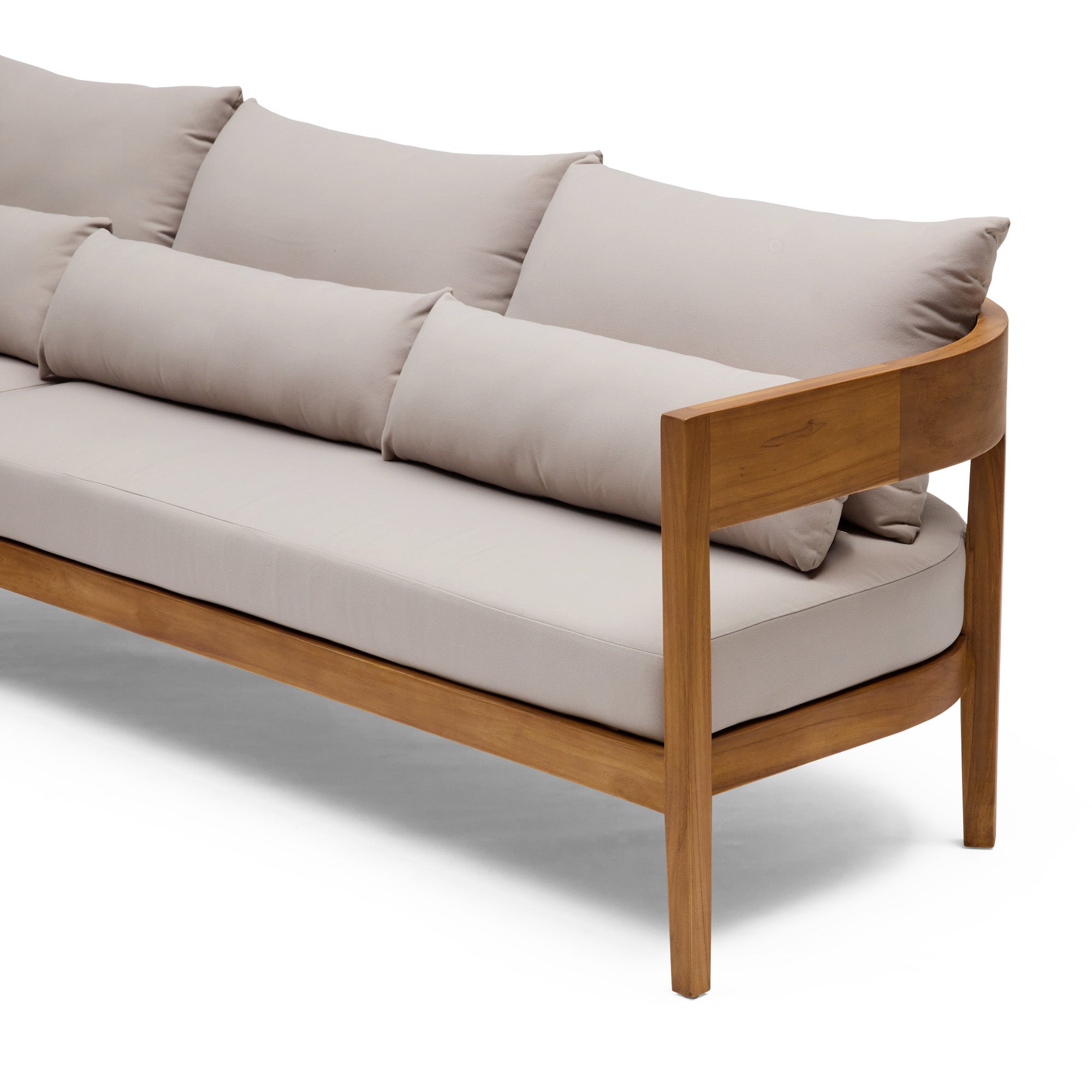 Avoca Outdoor Sofa Natural & Stone Left Chaise