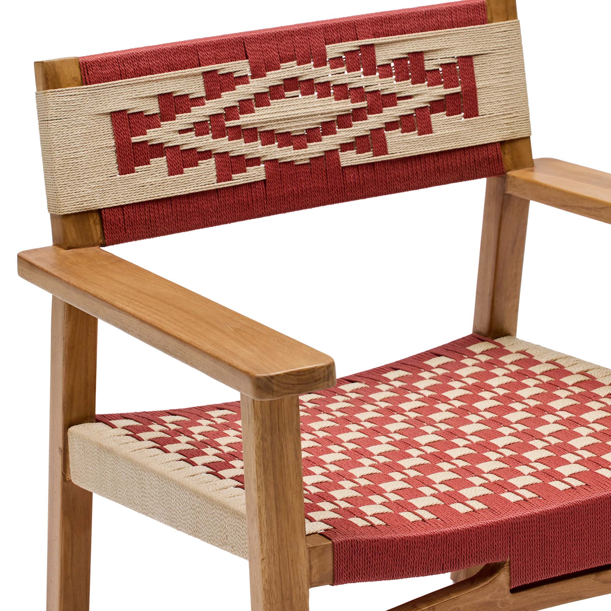 Lucie Outdoor Chair Crimson