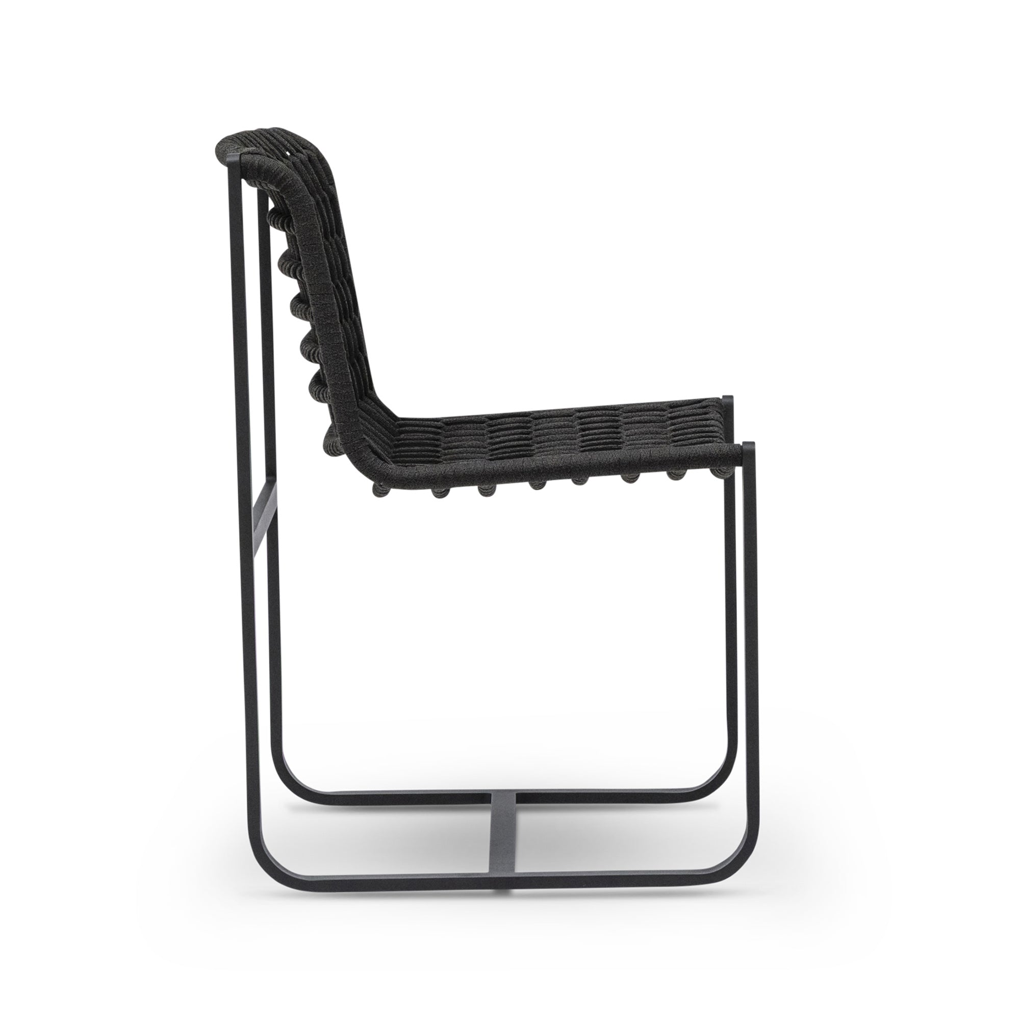 Paros Outdoor Dining Chair Charcoal
