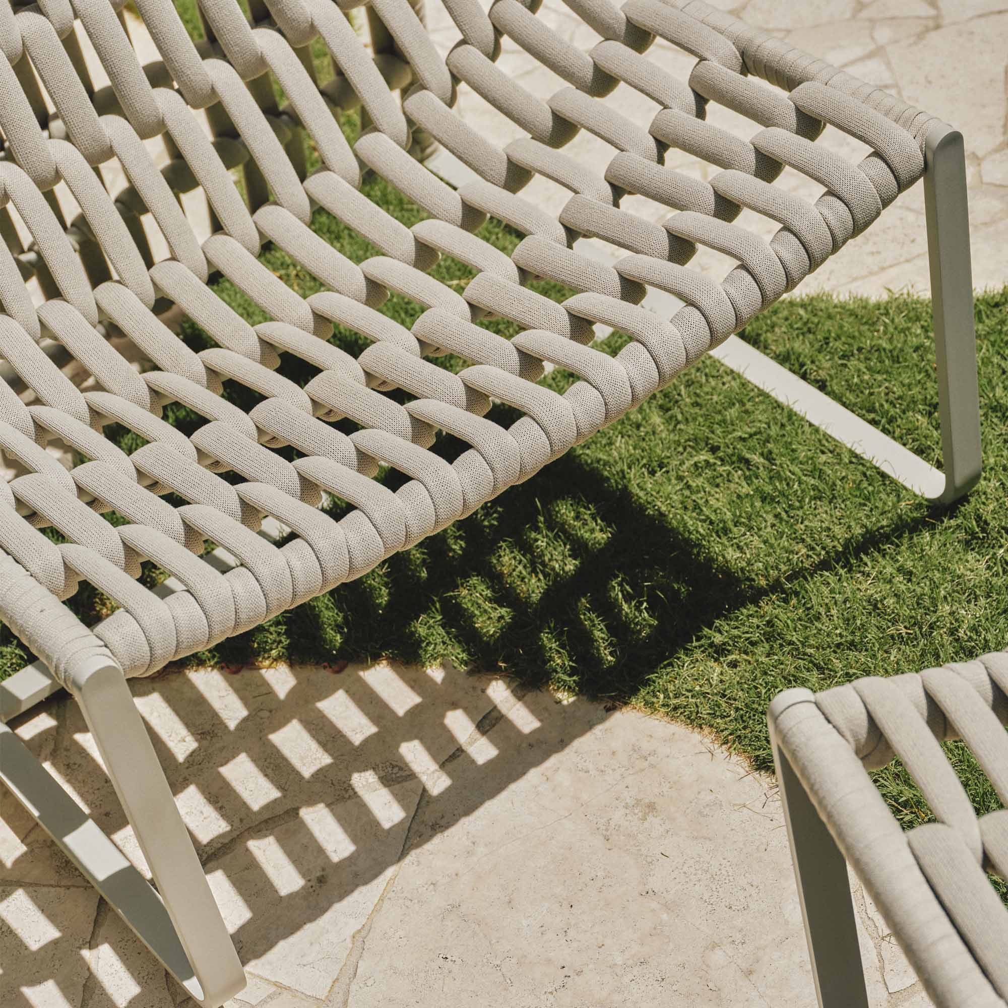 Paros Outdoor Chair & Ottoman Mist