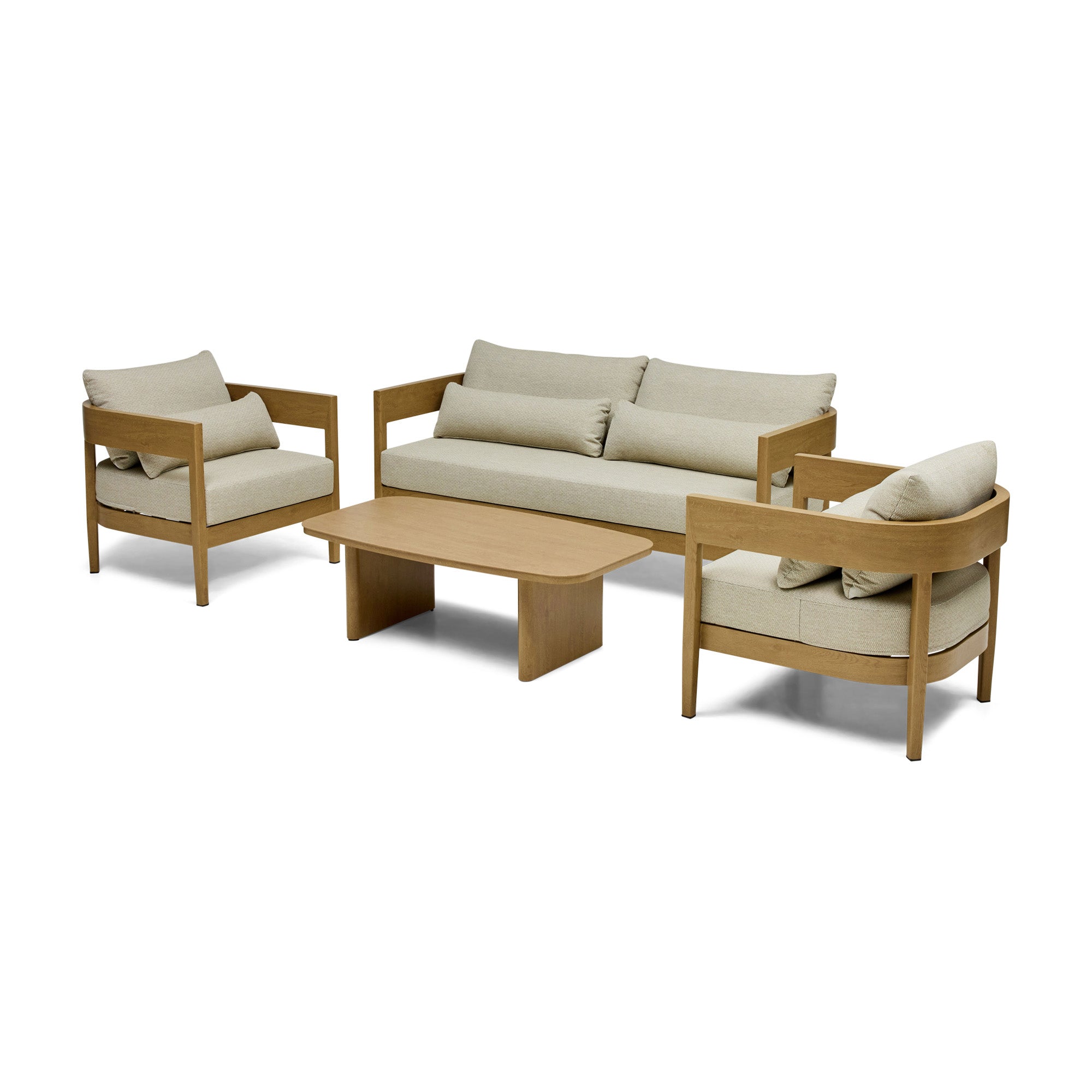 Sorrento Outdoor Chair Natural & Soft Burlap