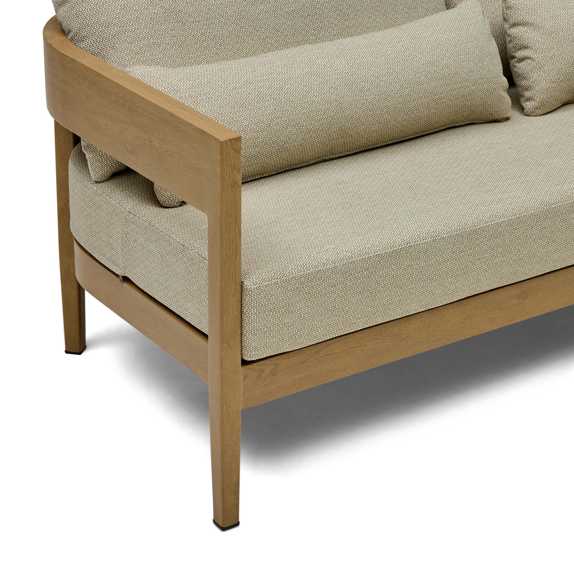 Sorrento Outdoor Sofa Natural & Soft Burlap