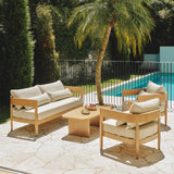 Sorrento Outdoor Sofa Natural & Soft Burlap