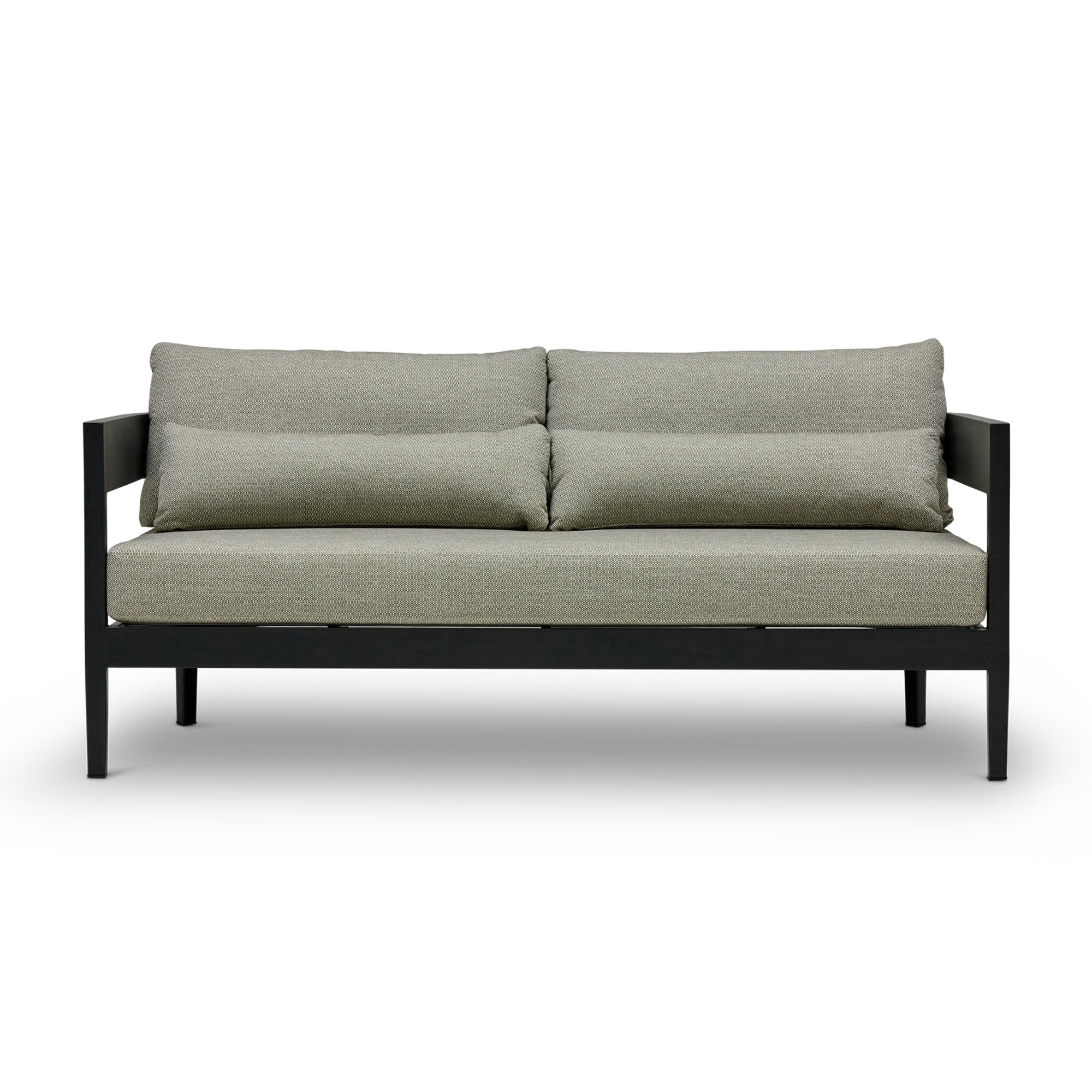 Sorrento Outdoor Sofa Black & Olive Grove