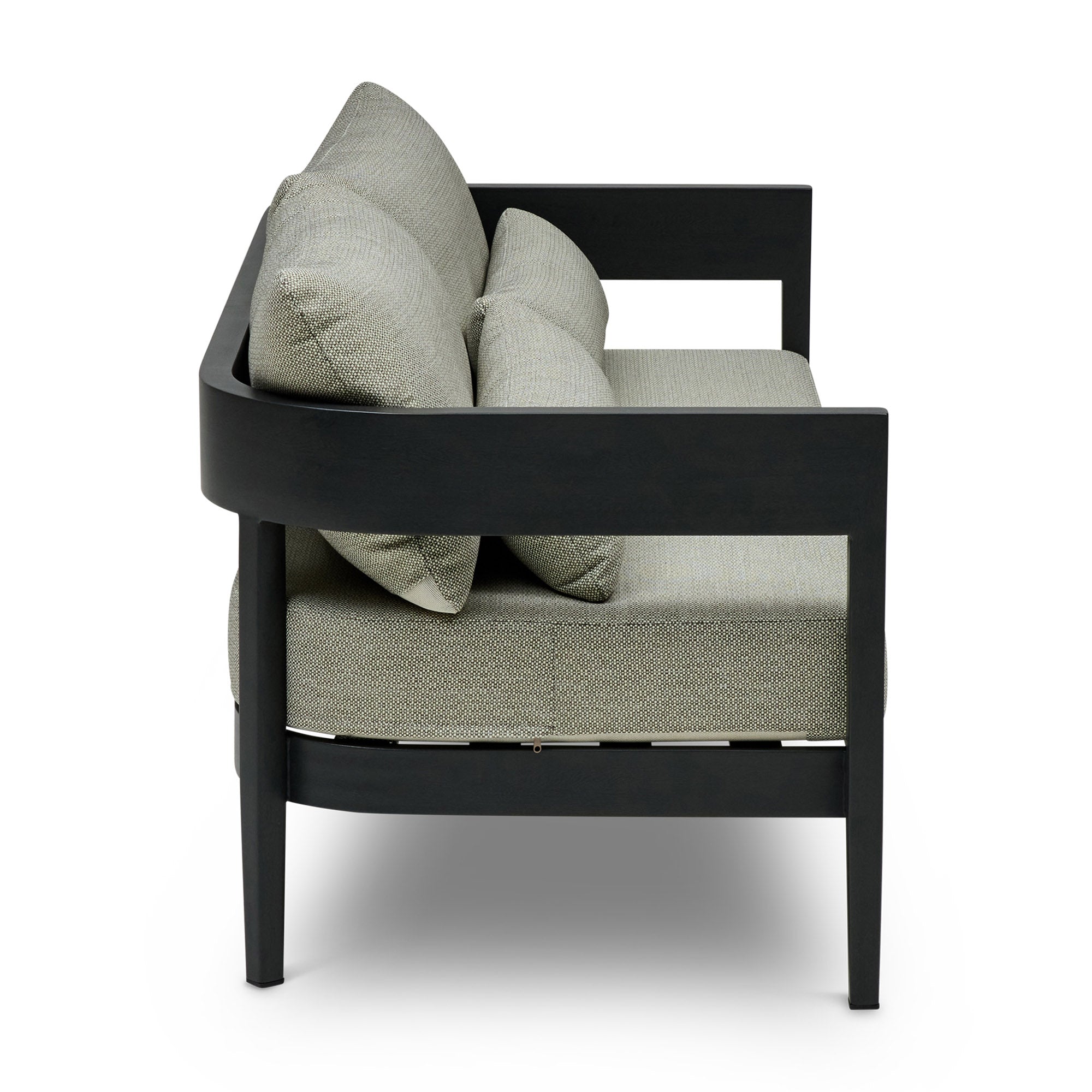 Sorrento Outdoor Sofa Black & Olive Grove