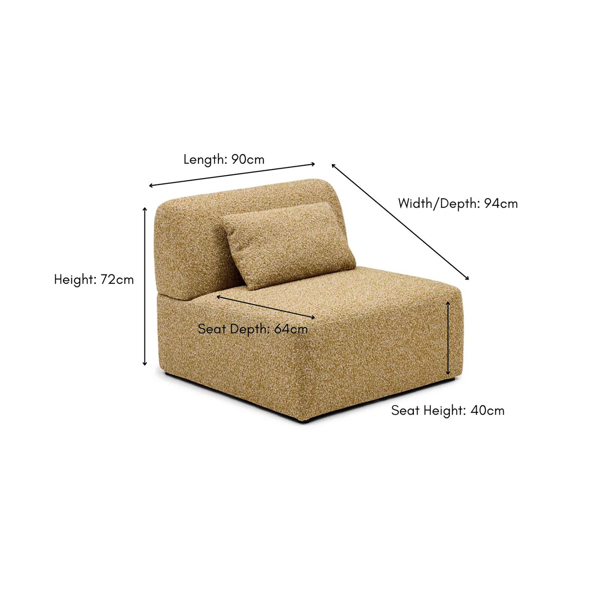 Paige Sofa Chair Dijon