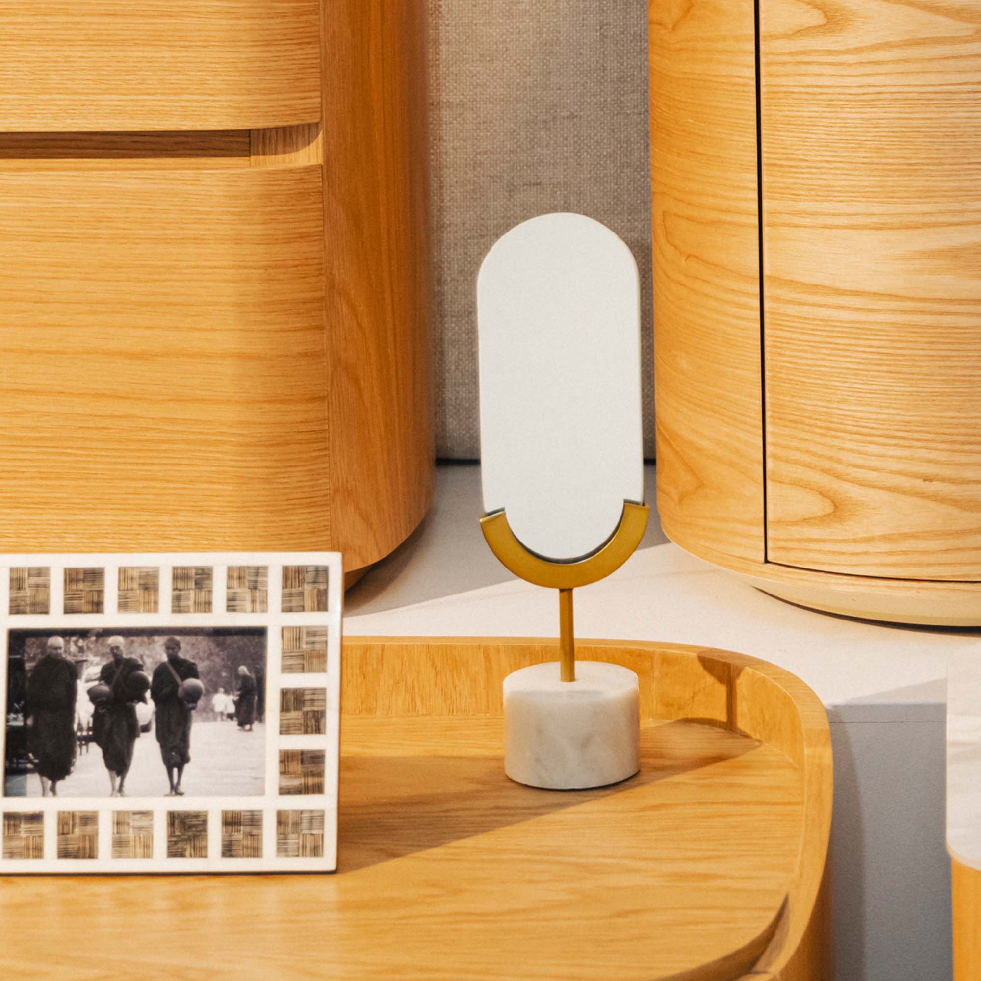 Daisy Long Oval Table Mirror