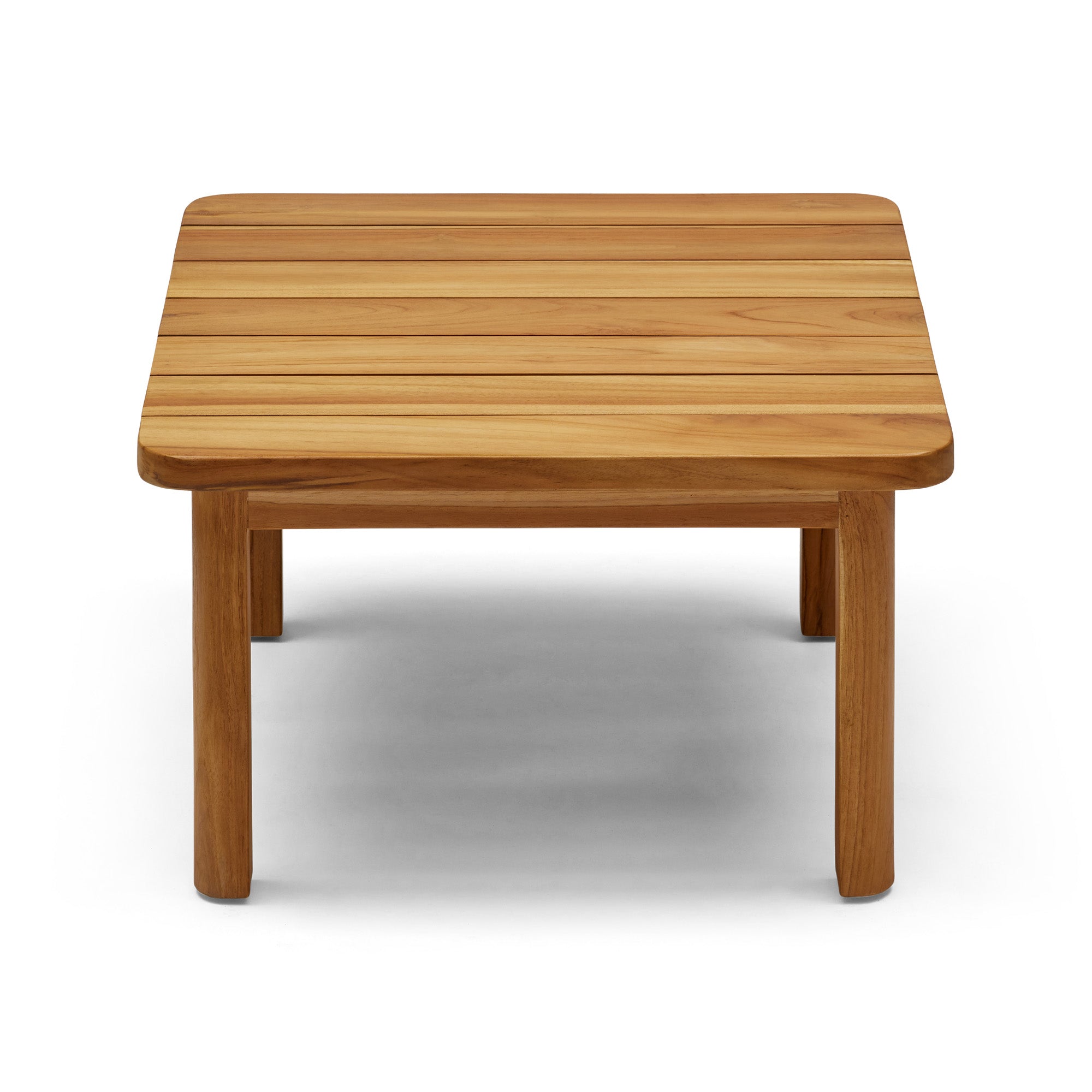 Square teak deals coffee table