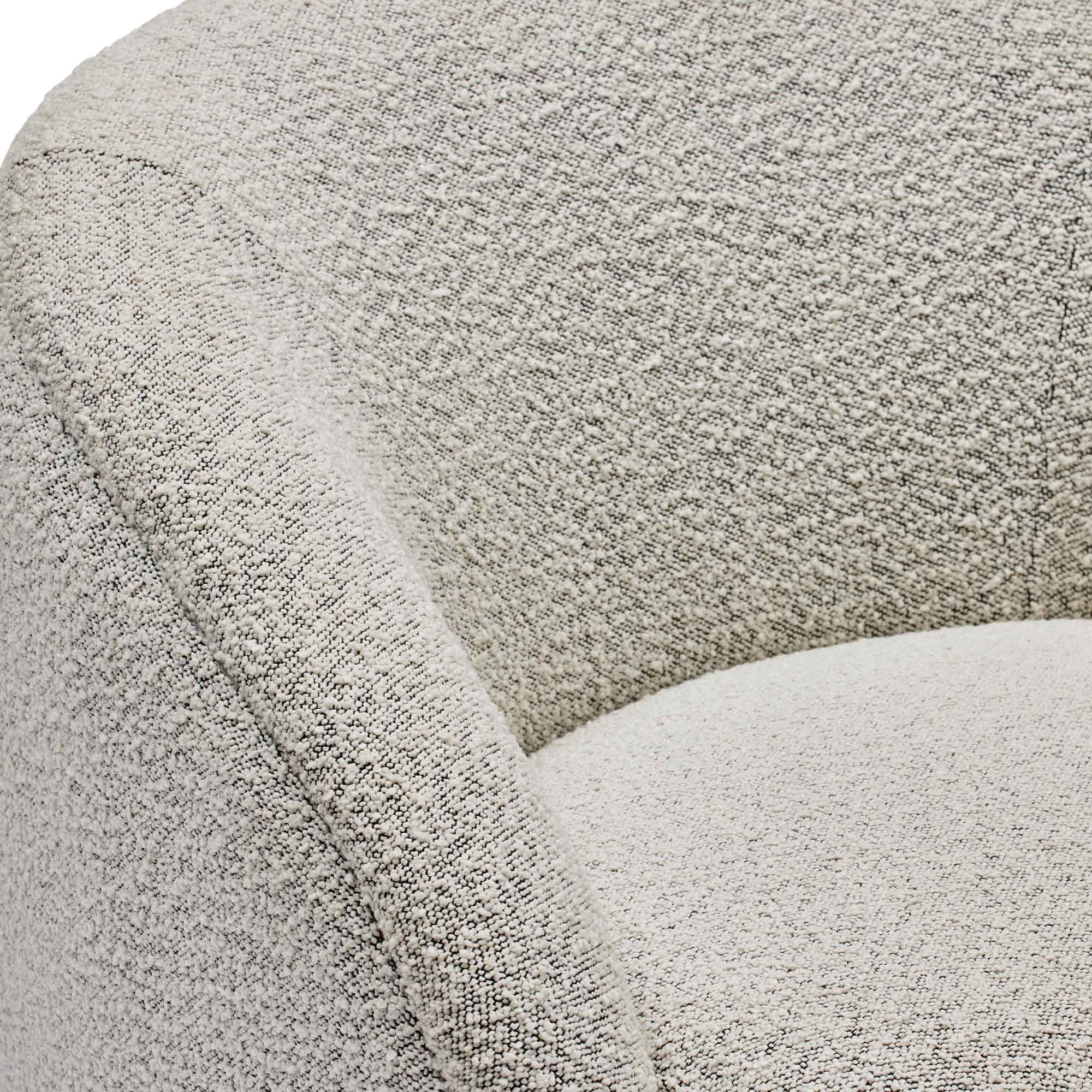 Sample Curved Occasional Swivel Chair