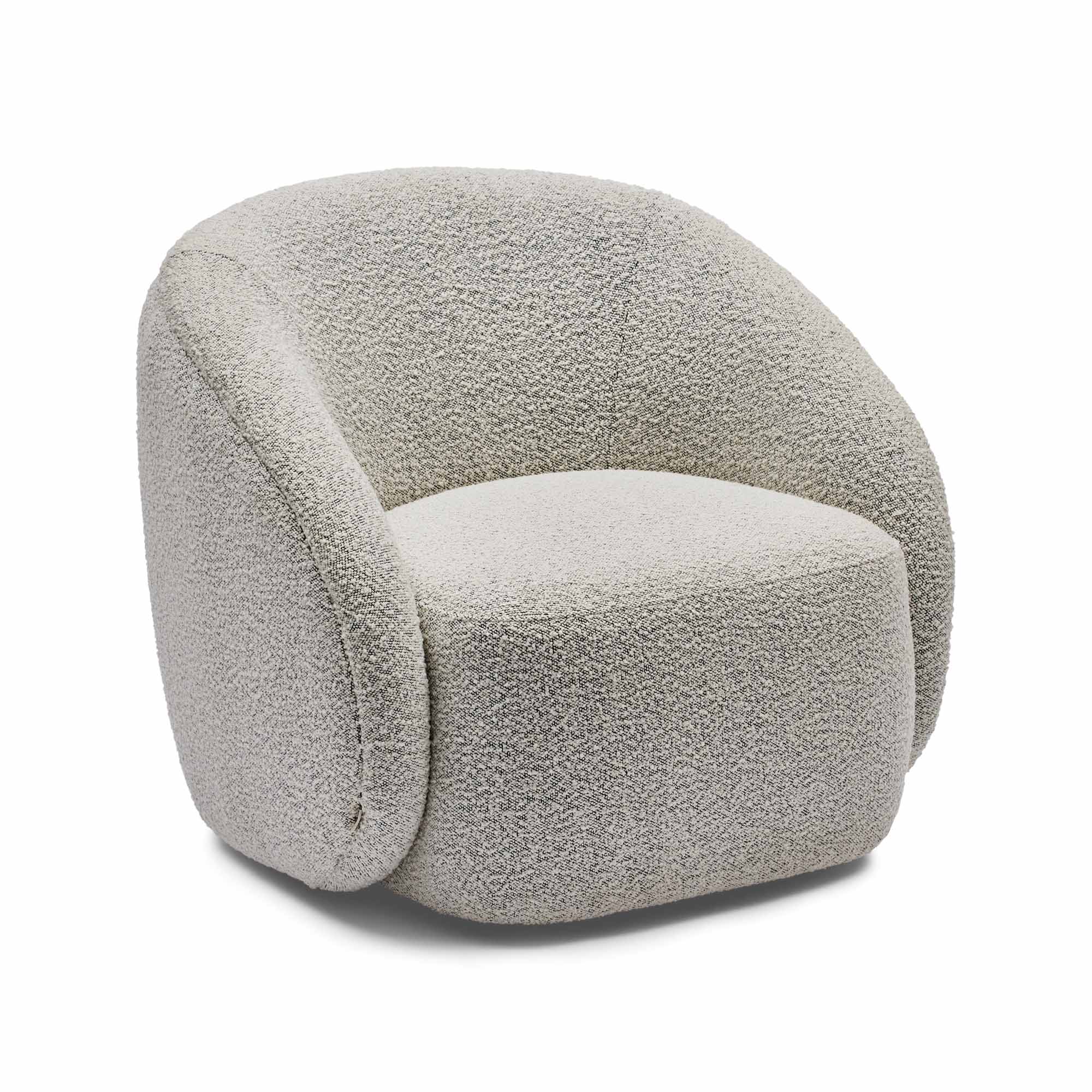 Sample Curved Occasional Swivel Chair