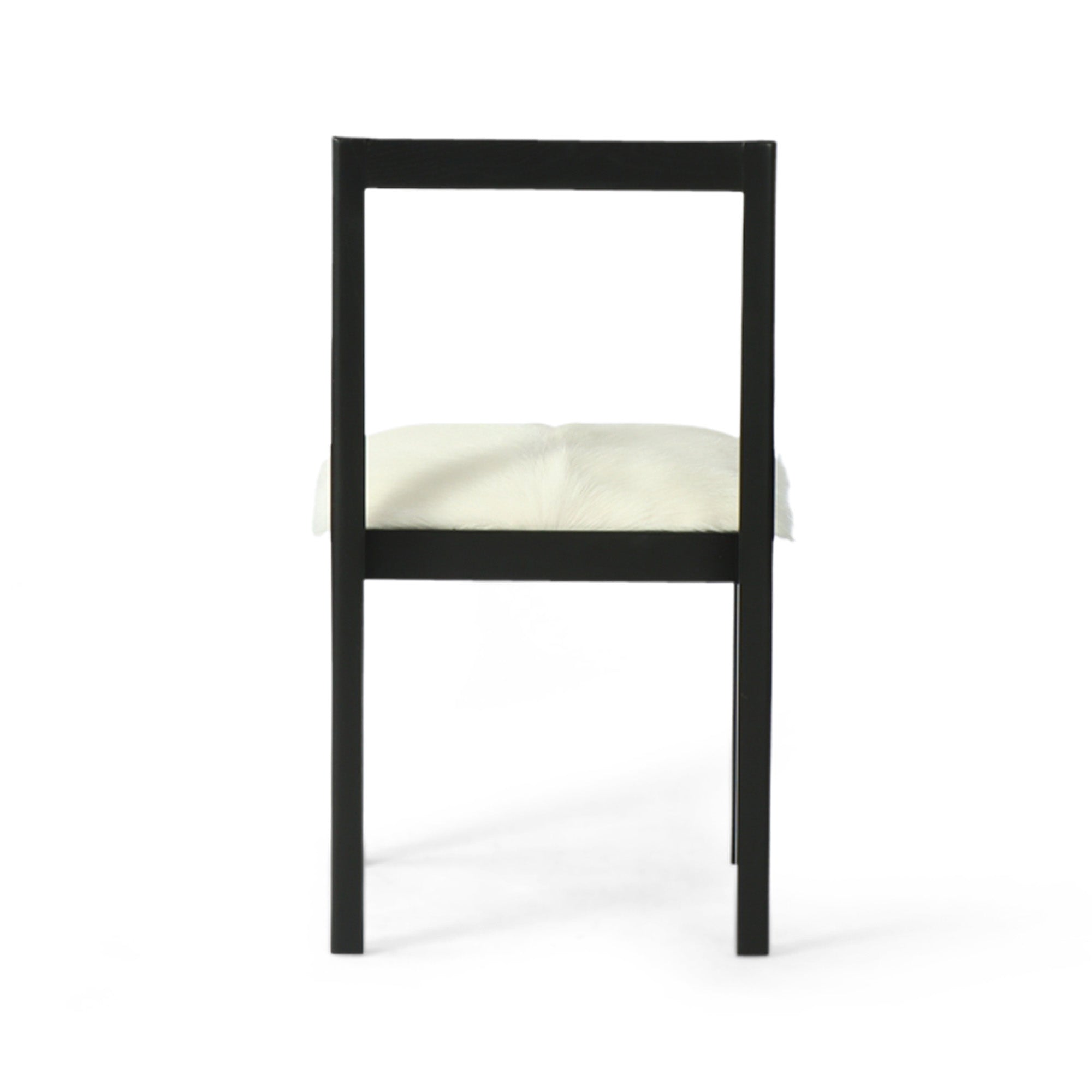 Subo Dining Chair White Goat Skin