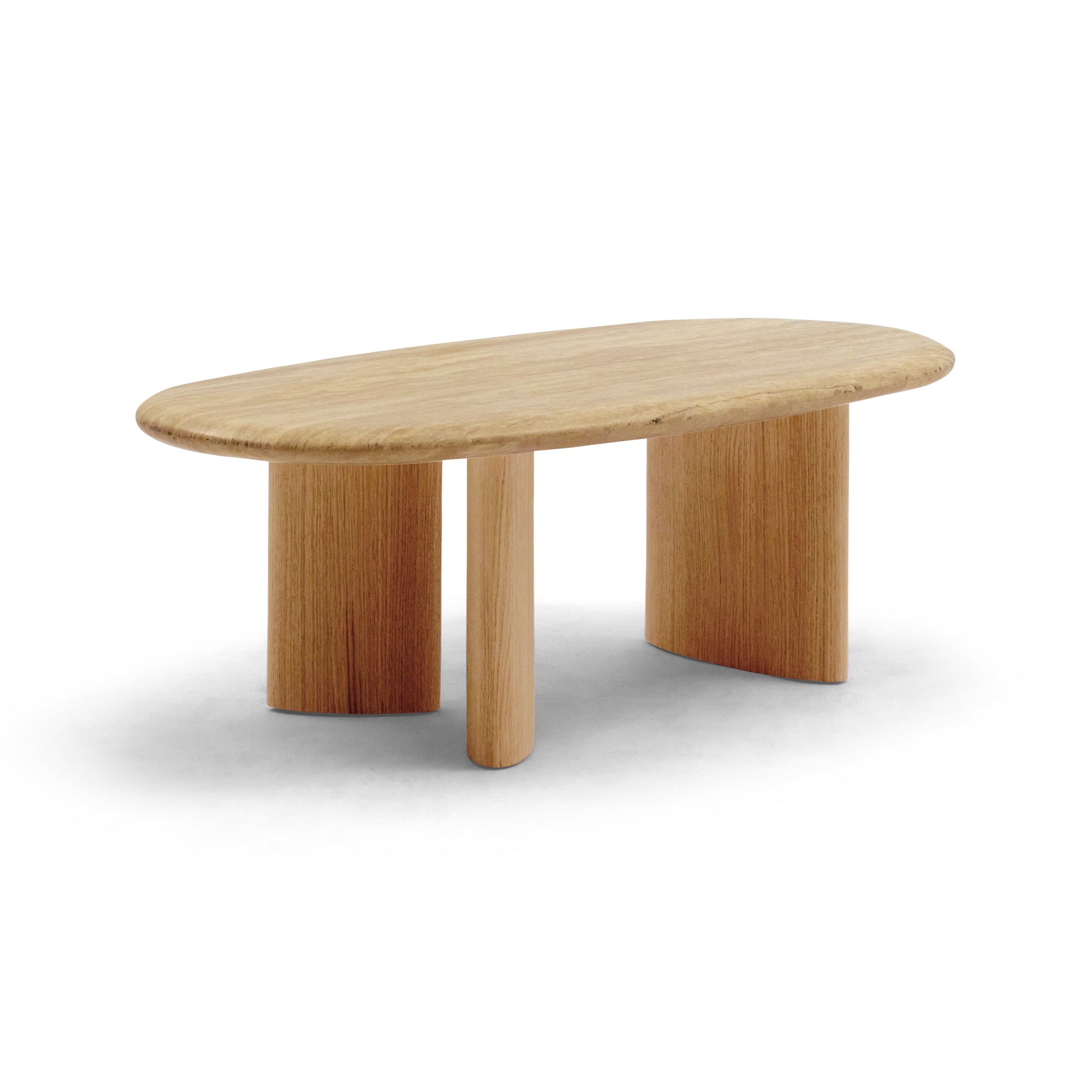 Hallie Sample Coffee Table Travertine Marble Sample