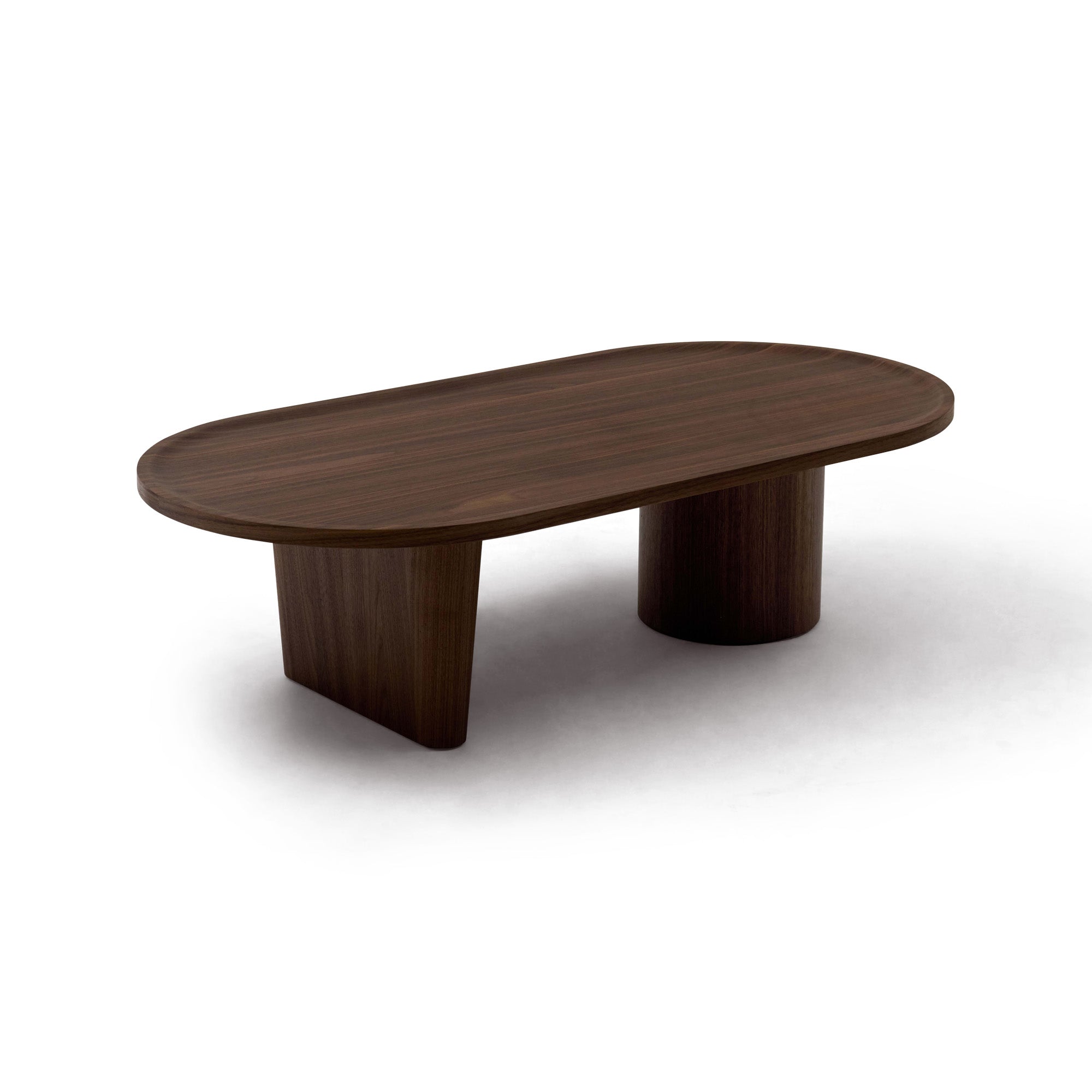 Oval Coffee Table Walnut Sample