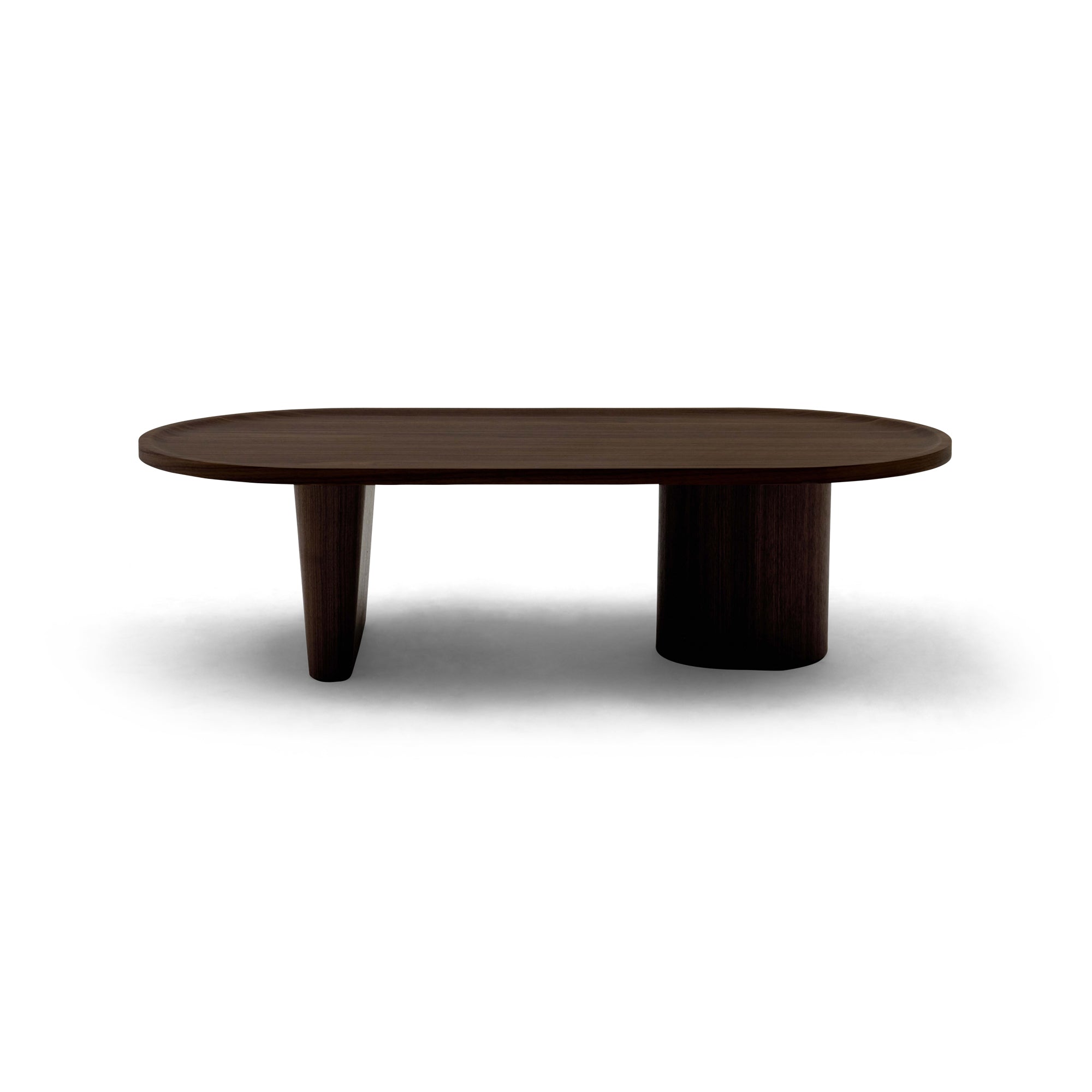 Oval Coffee Table Walnut Sample