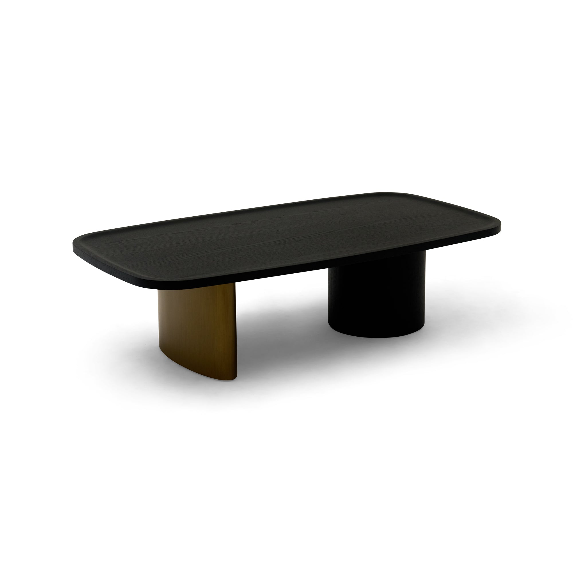Oval Coffee Table Black & Gold Sample
