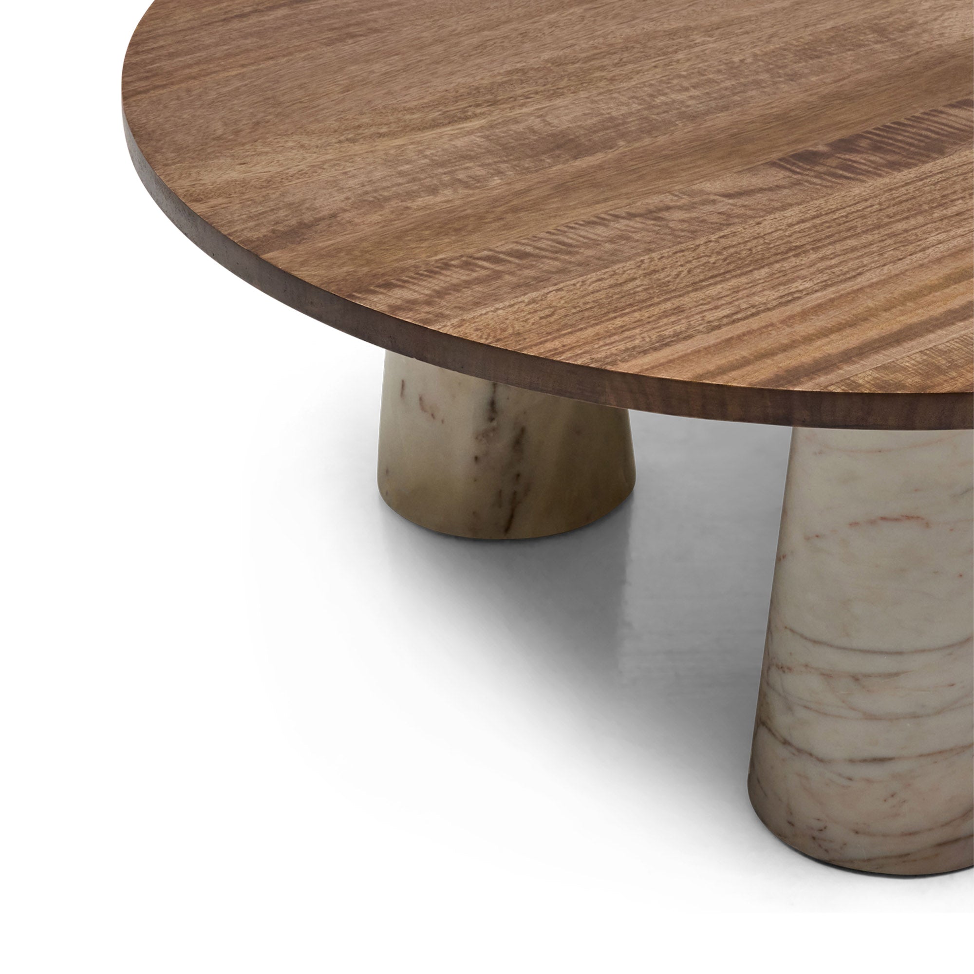 Beau Coffee Table White Banswara Marble Natural Sample