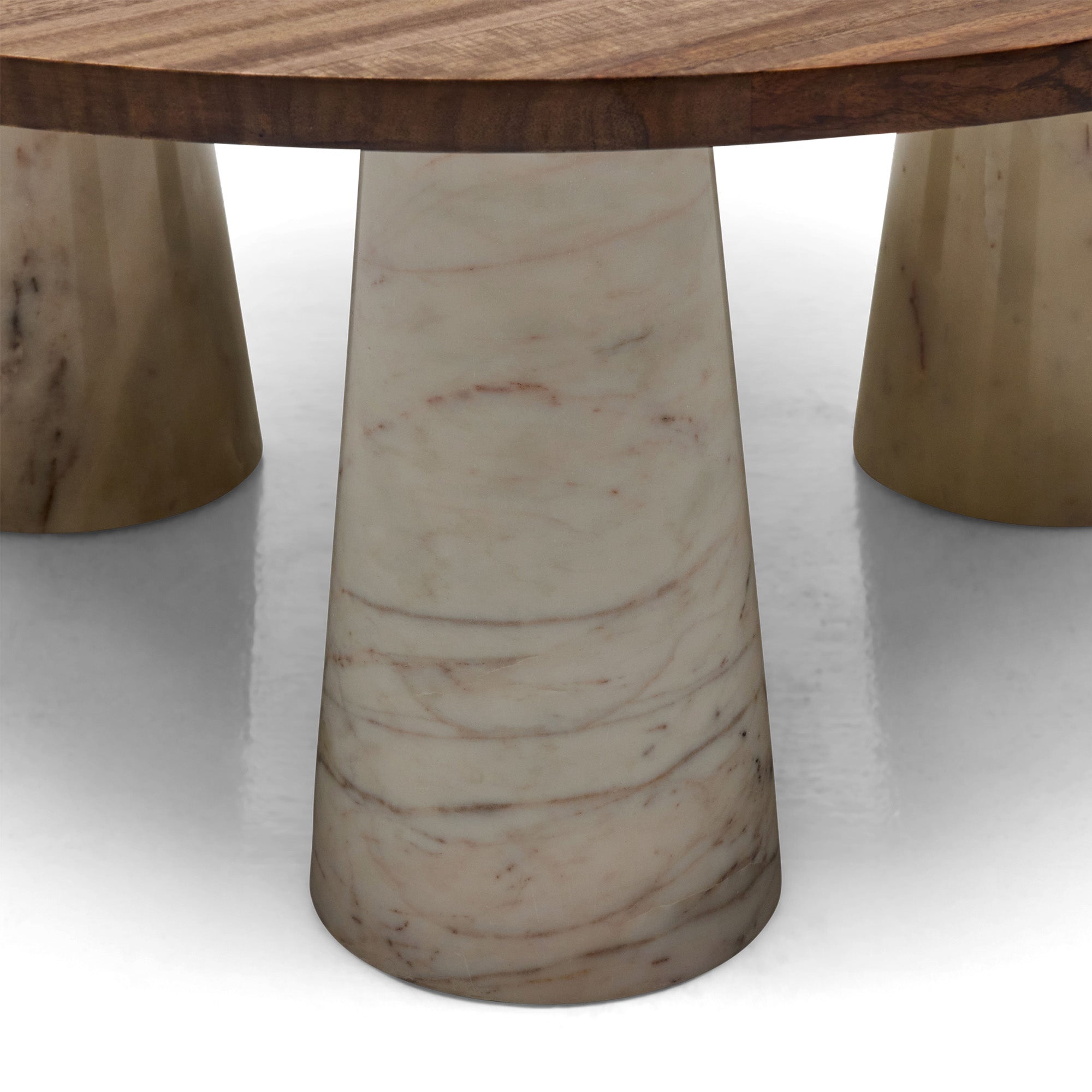 Beau Coffee Table White Banswara Marble Natural Sample
