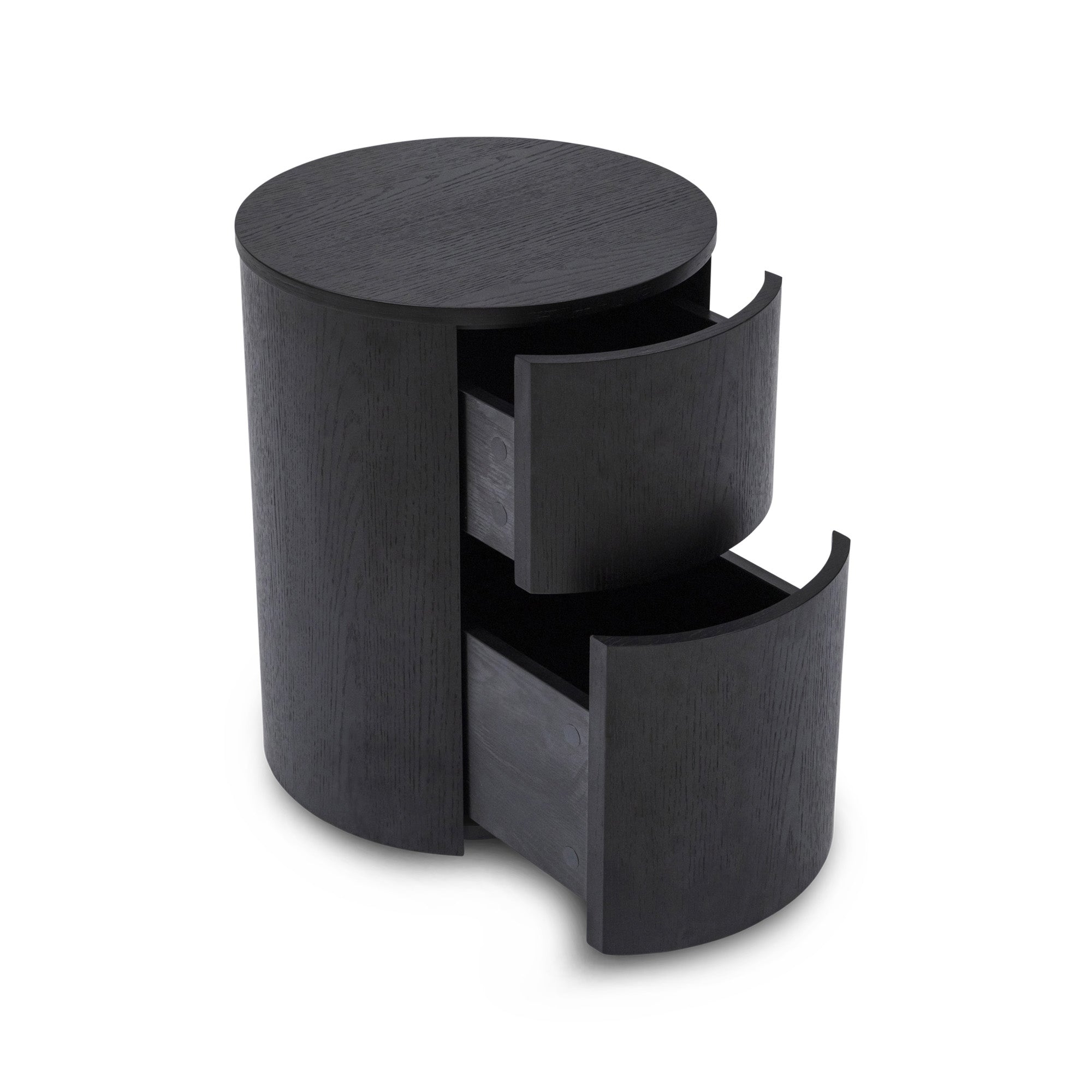Round Bedside Black Sample