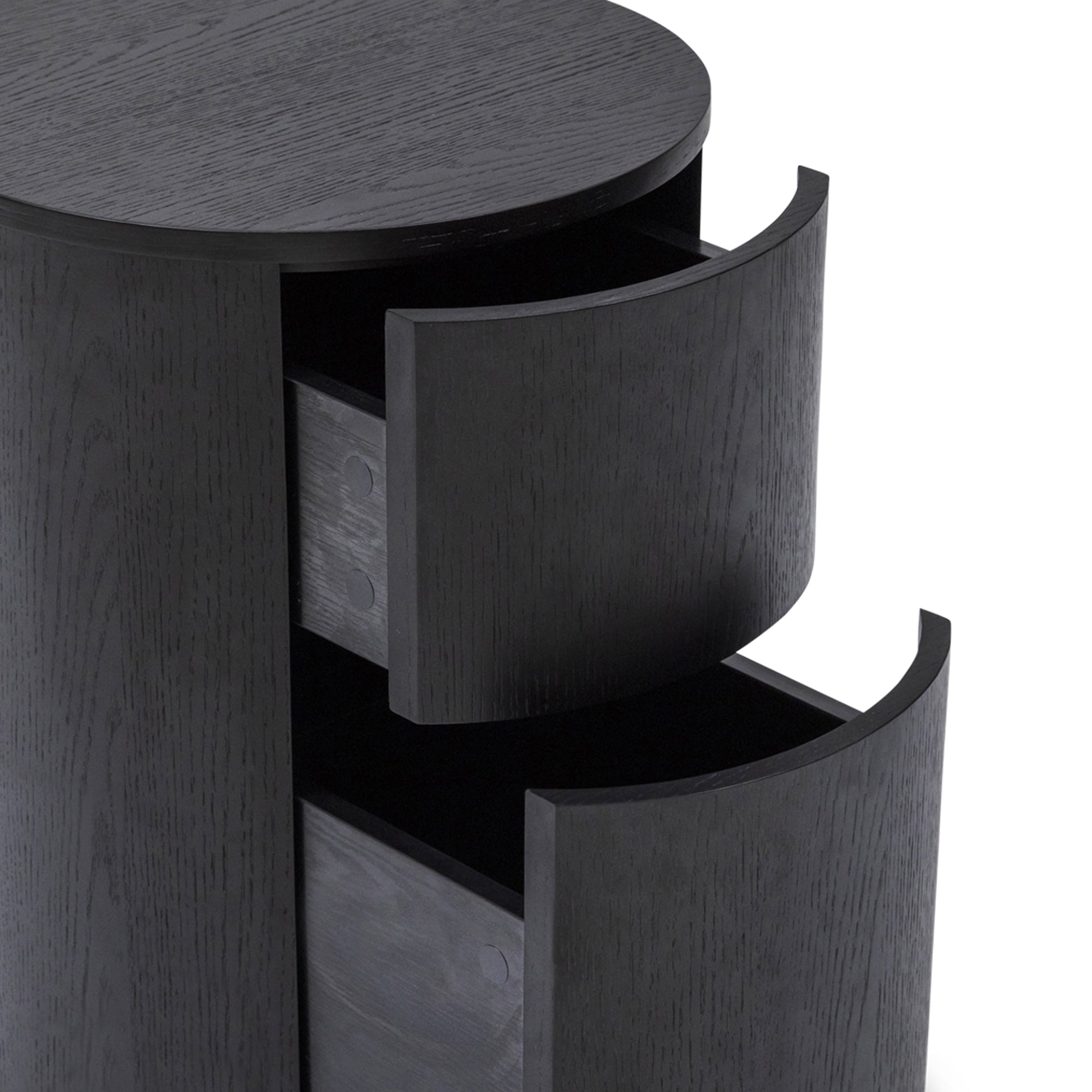 Round Bedside Black Sample