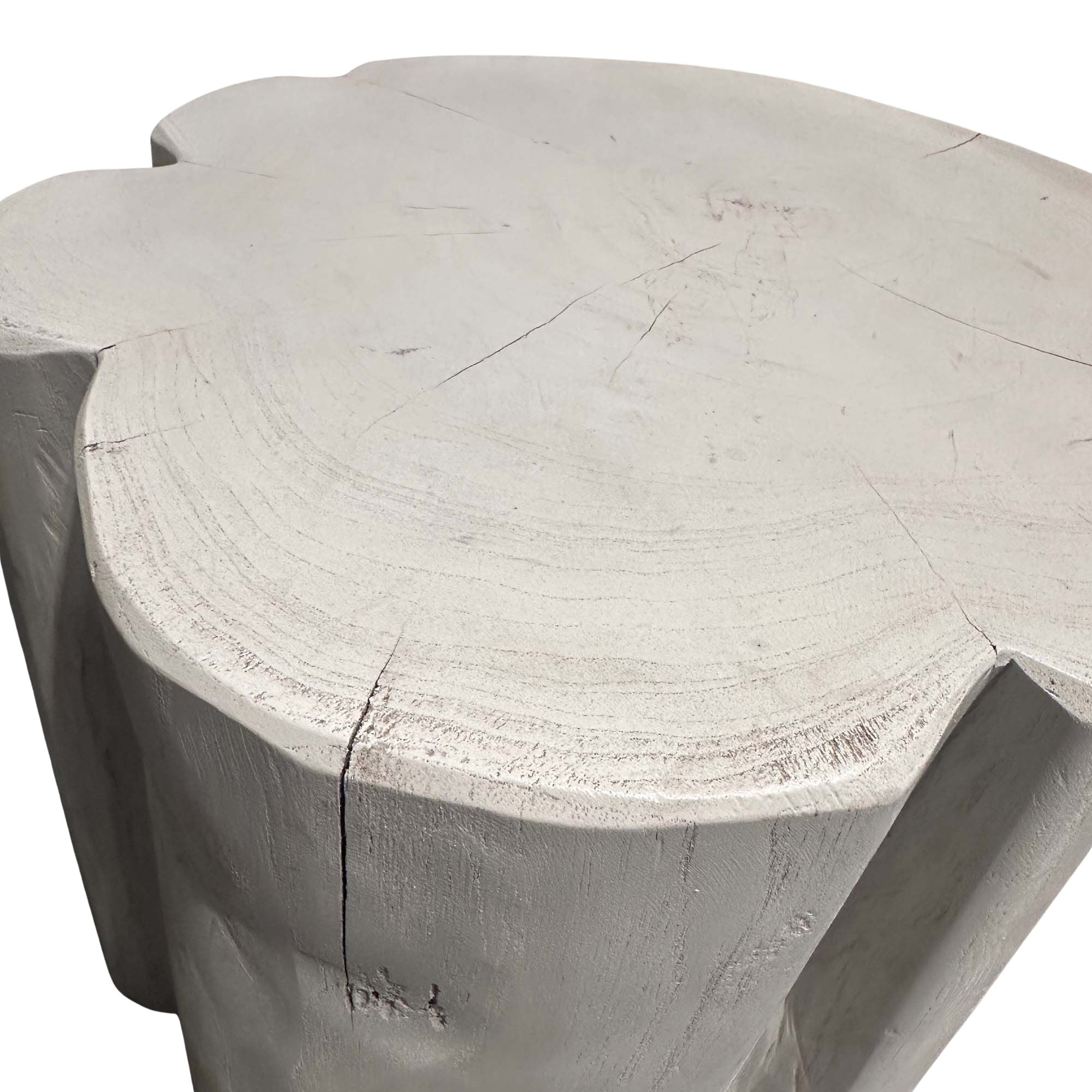 White Timber Side Table Small Sample