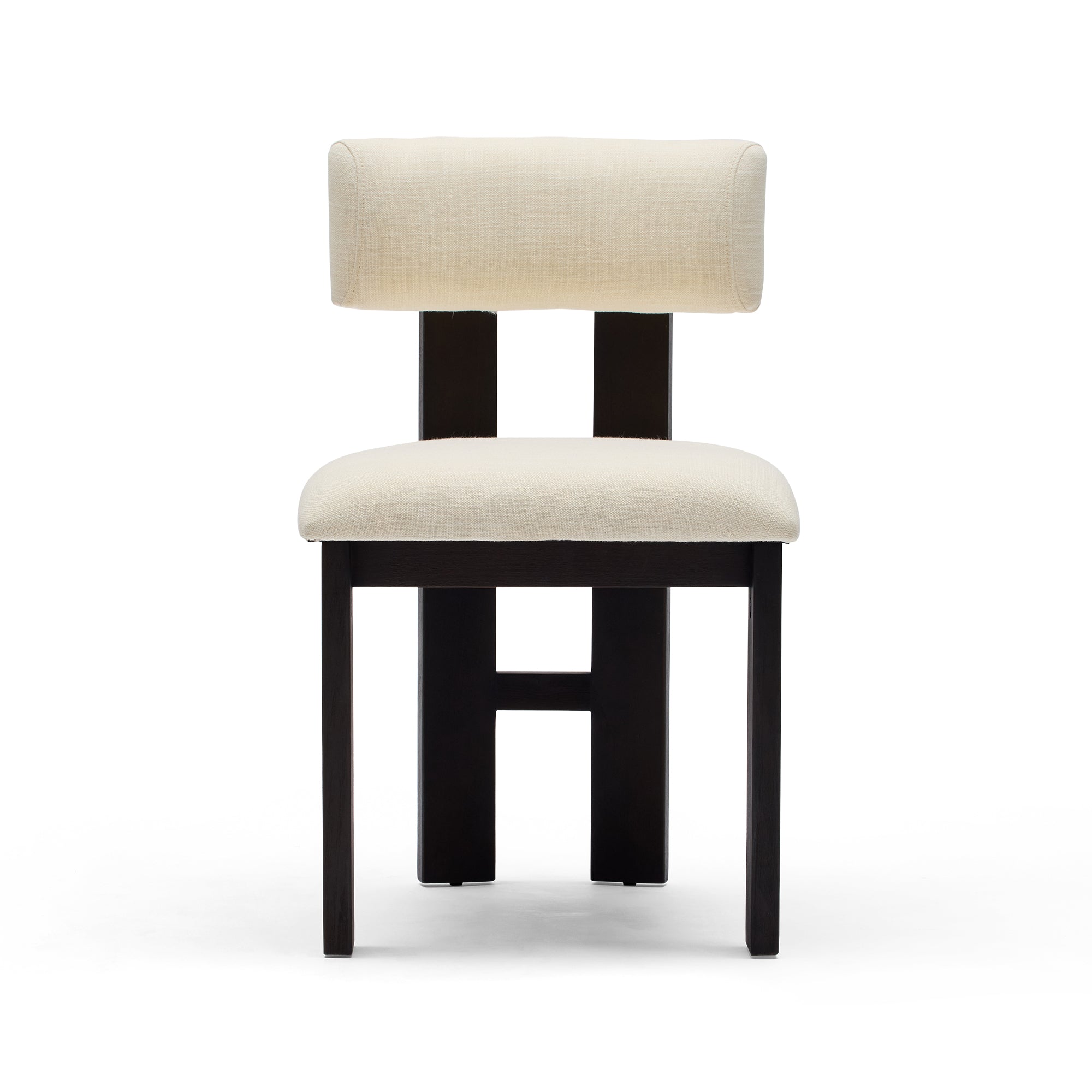 Tolv Dining Chair Soft Alabaster Walnut Sample