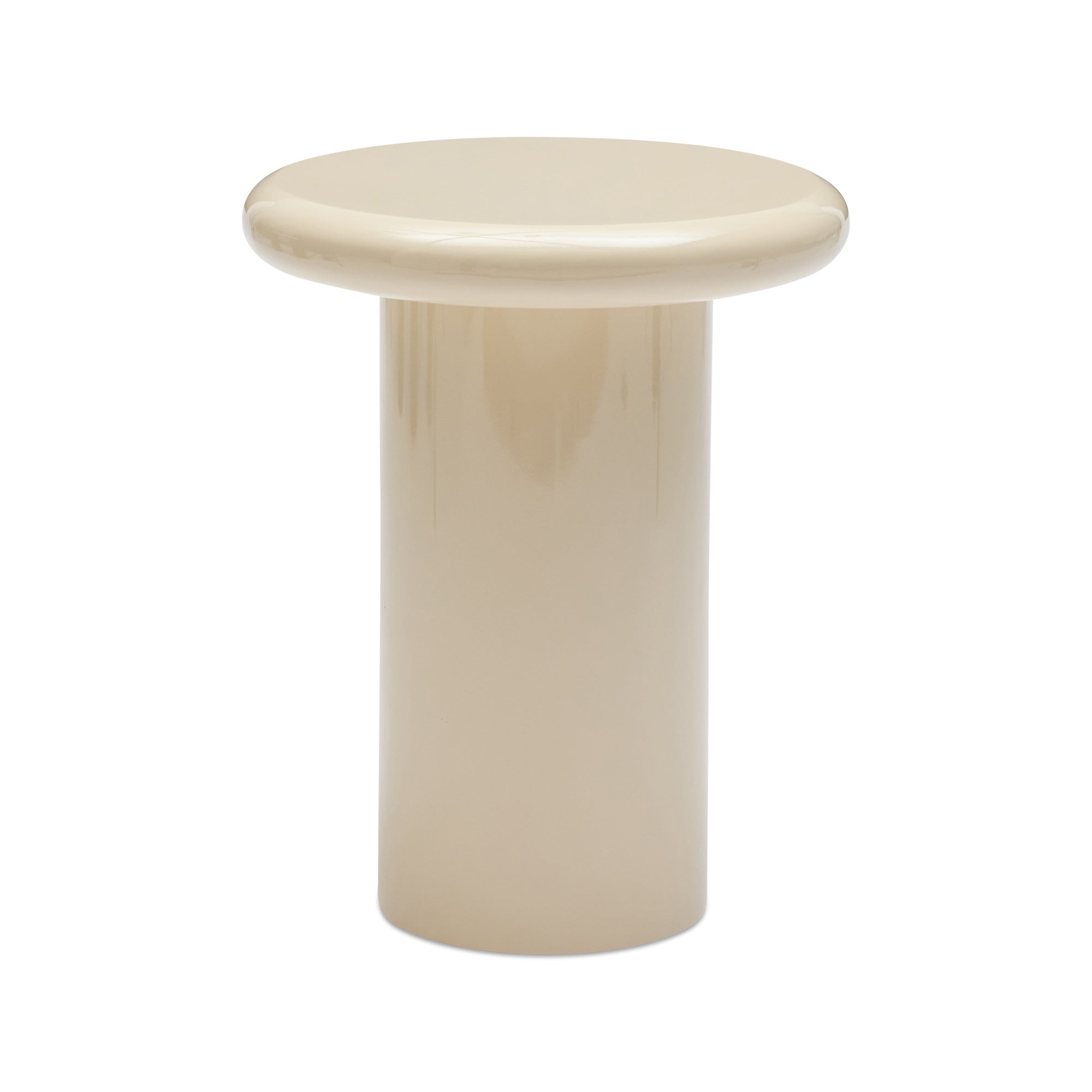 Carter Side Table Beige Gloss Sample