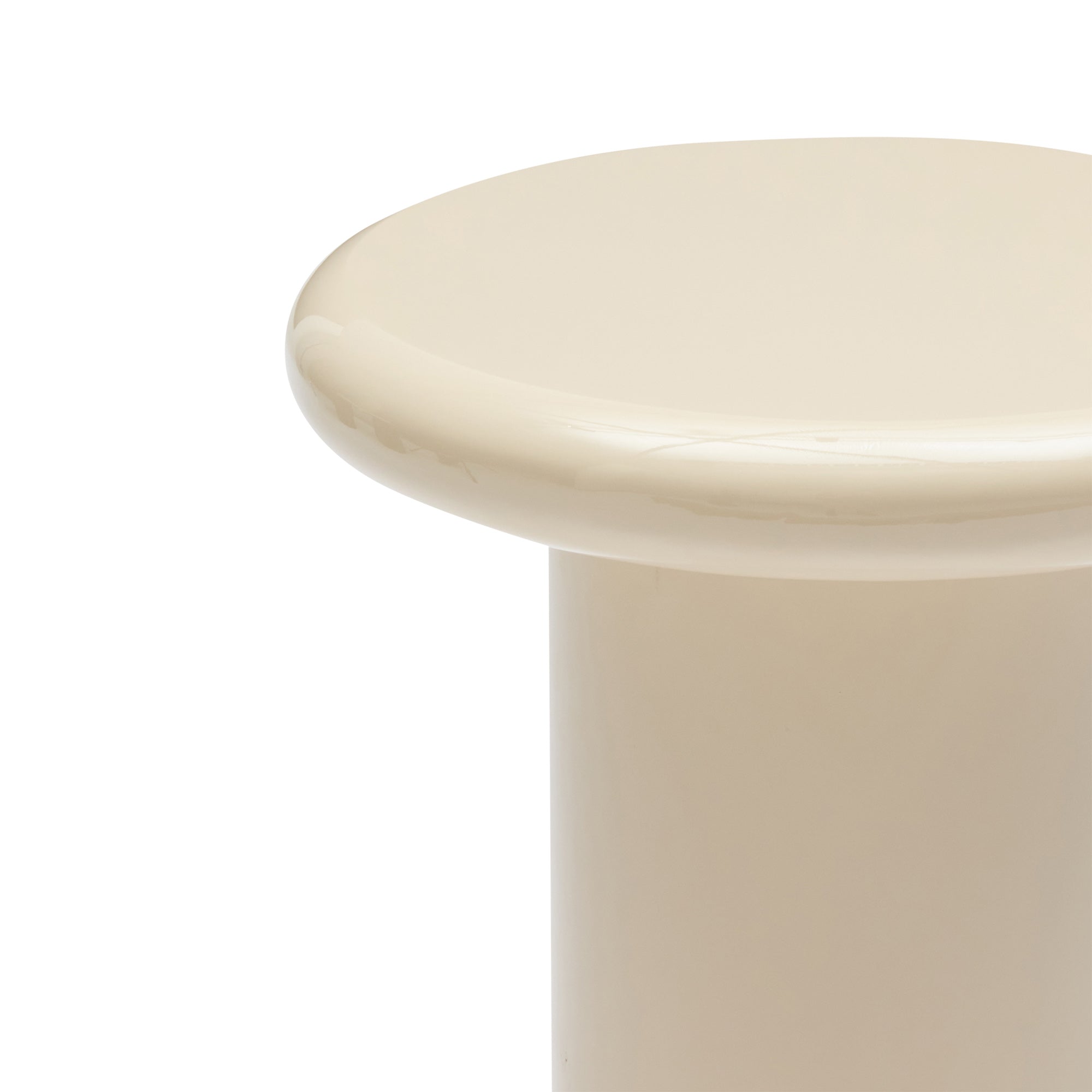 Carter Side Table Beige Gloss Sample