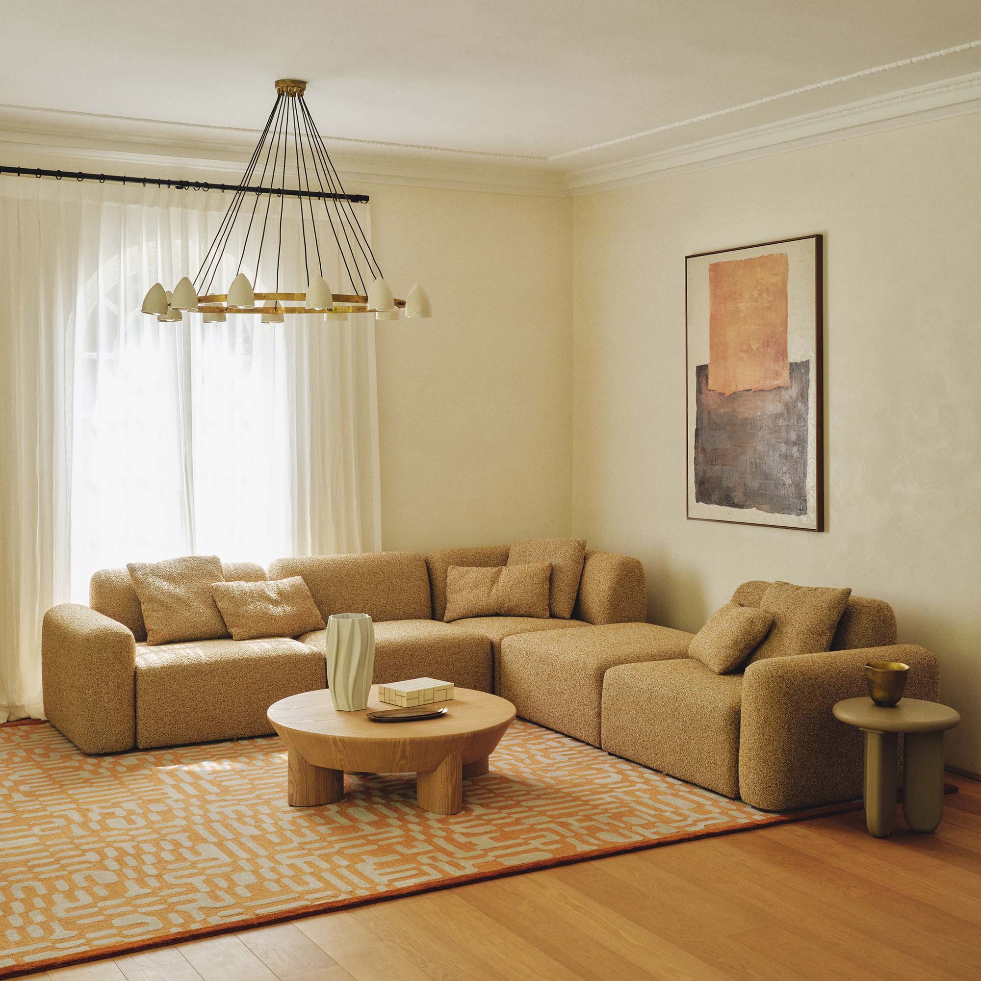 Paige Modular Sofa Dijon 5 Seat Corner