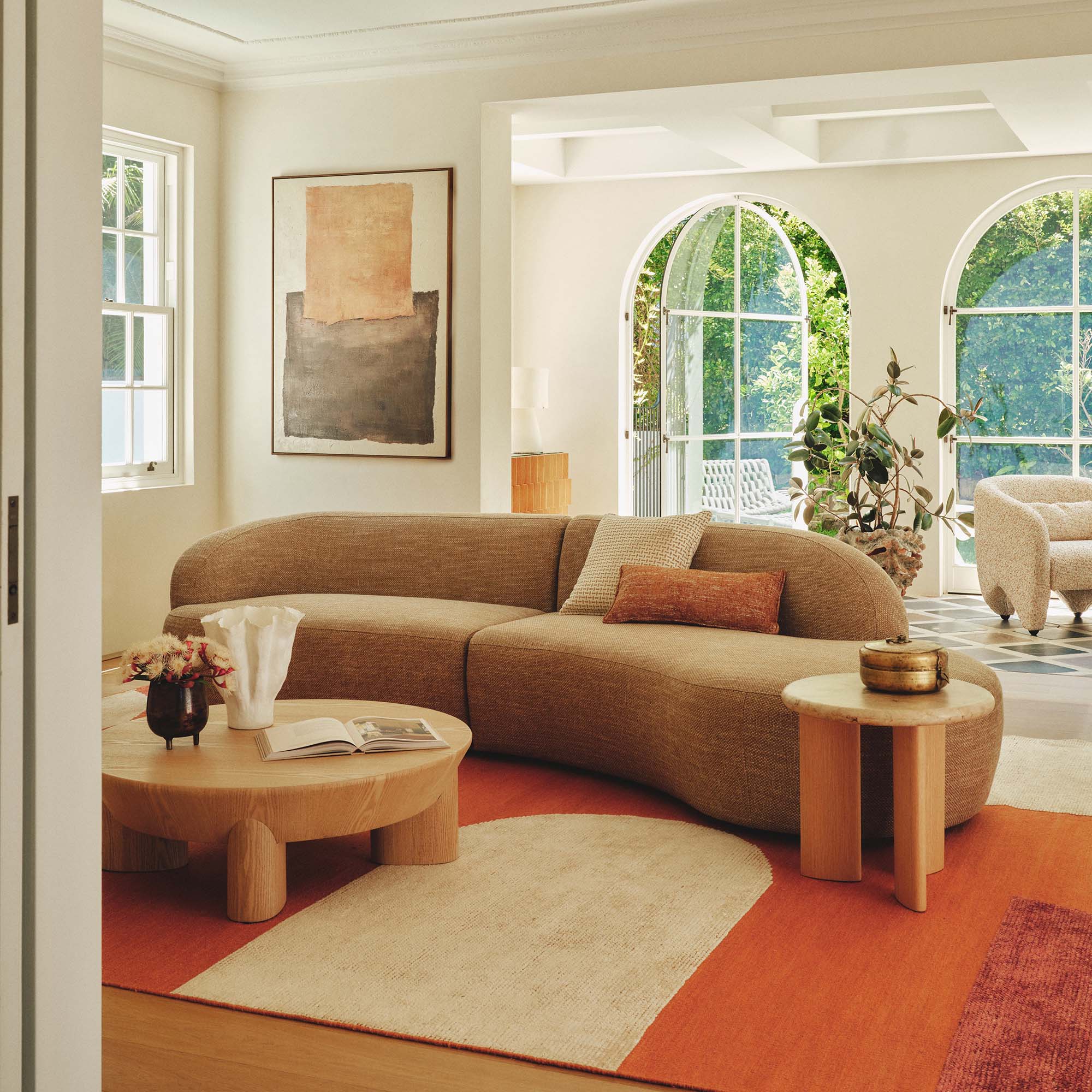 Lune Modular Sofa Right Woodsmoke