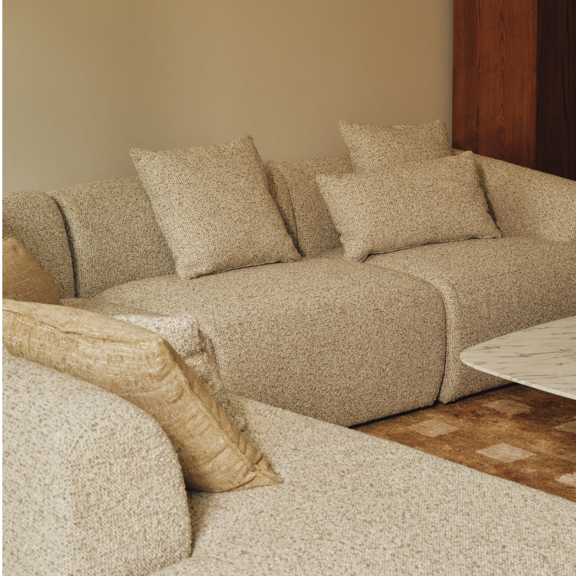 Harris Modular Sofa Moonstone 4 Seat Left Chaise