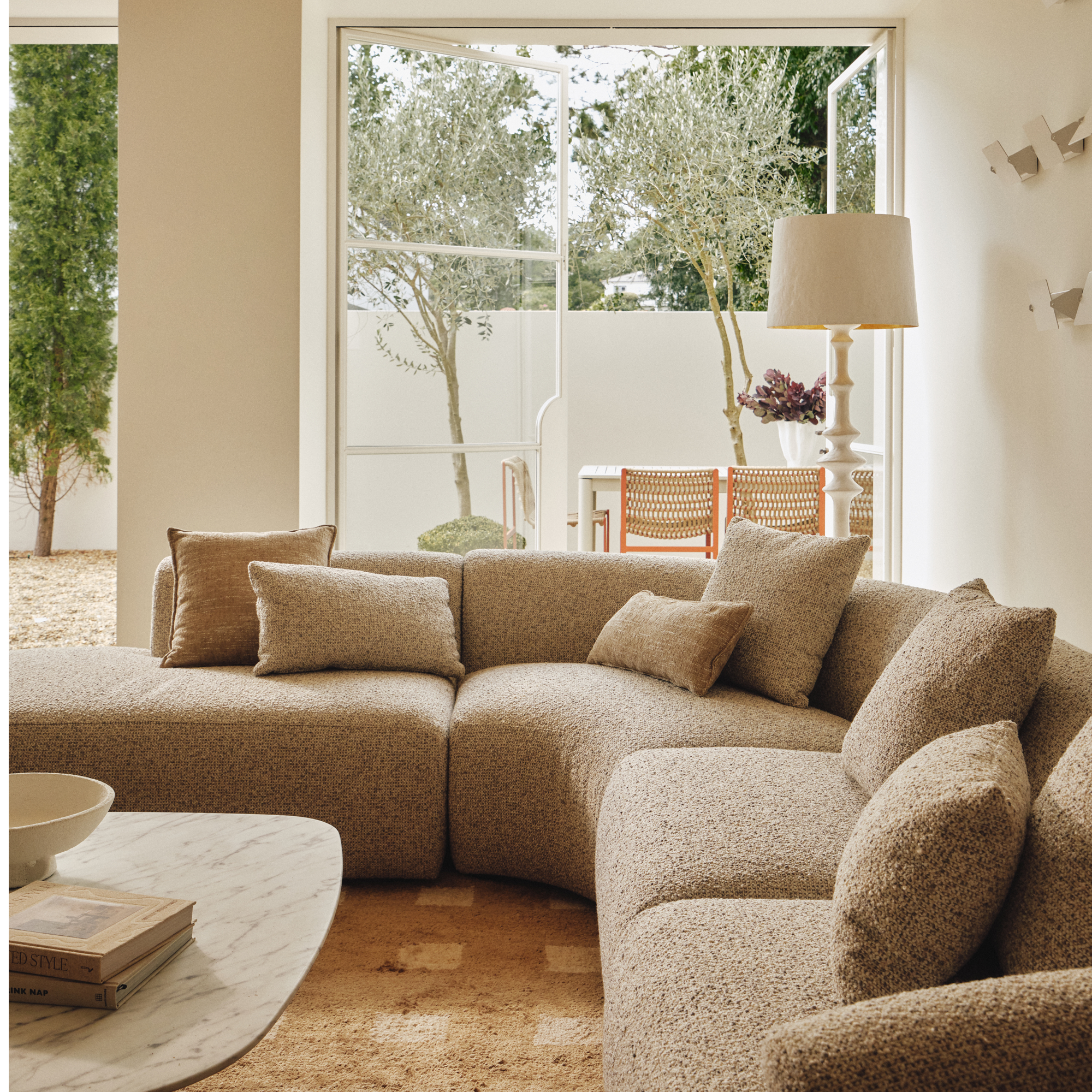 Harris Modular Sofa Moonstone 4 Seat Left Chaise