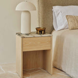 Lola Bedside Blonde Tempest Marble