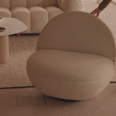 Mattia Swivel Chair Oyster