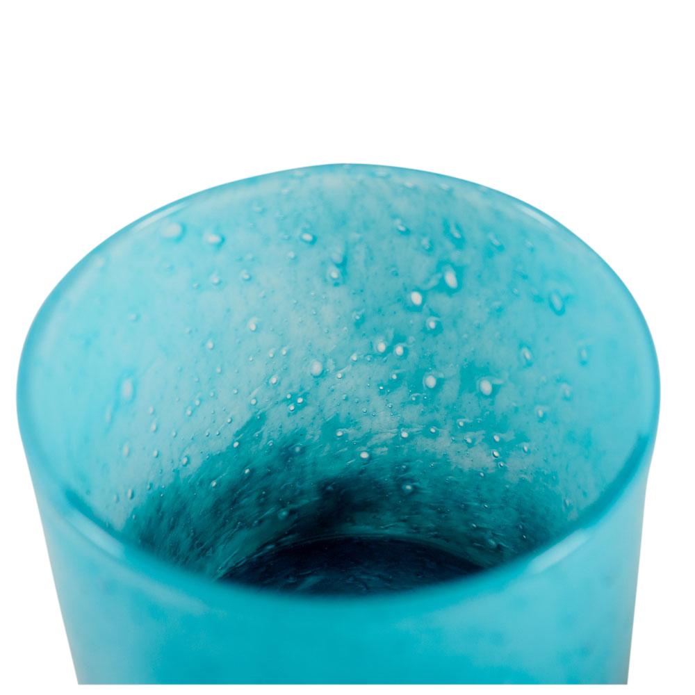 Oceania Blue Glass Votive Large Ocean Blue / H 10 Ø 10 cm
