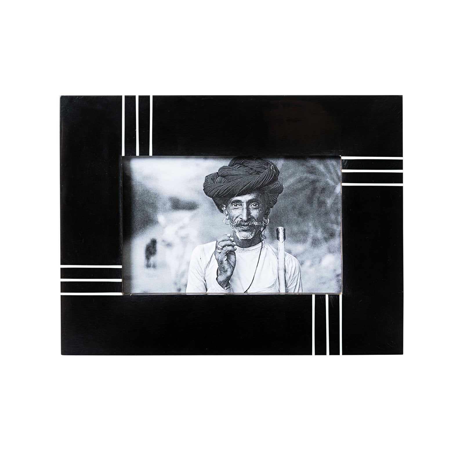 Mandishi Photo Frame 4 x 6 Black & White / 4 x 6"