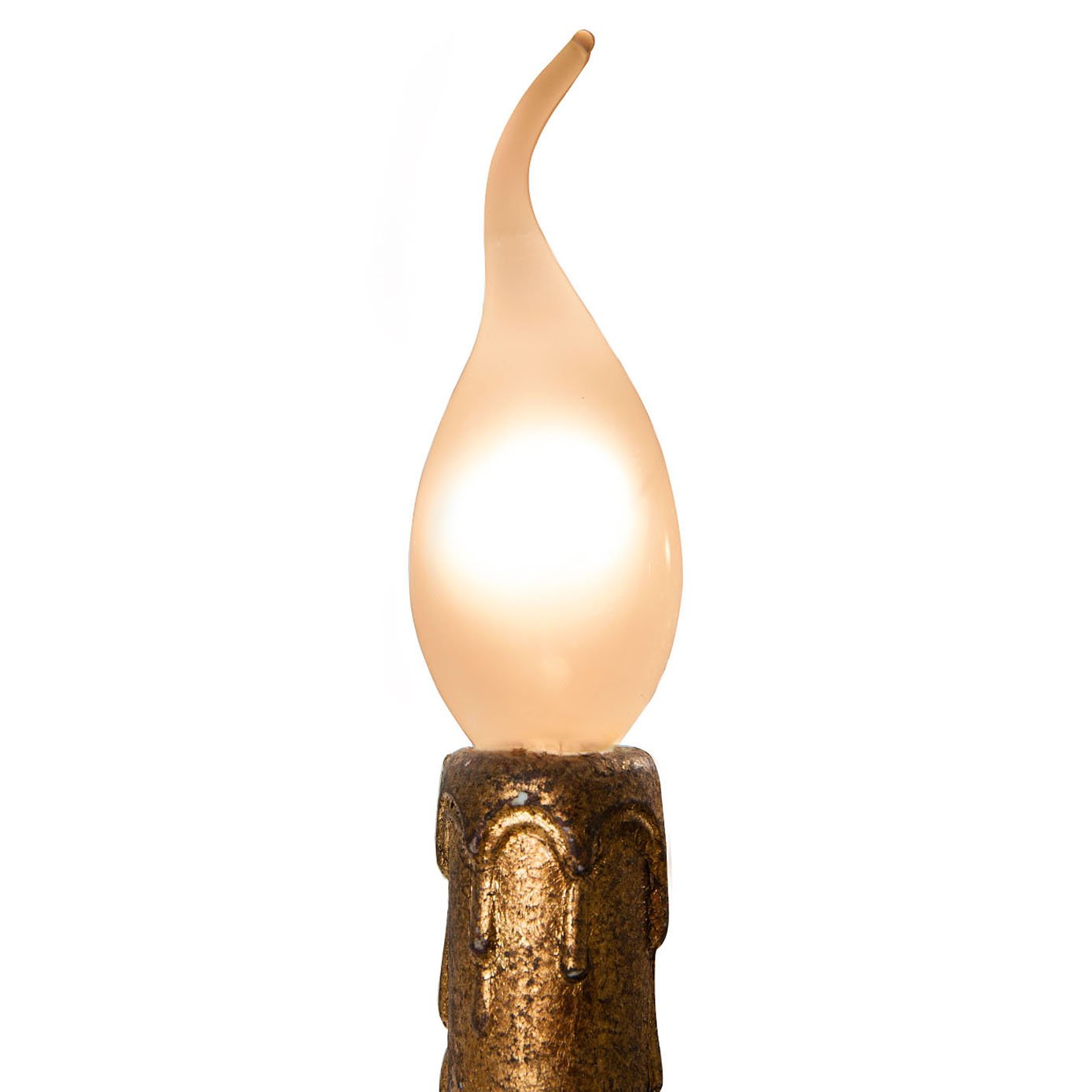 Candle Flame Design Globe Gold